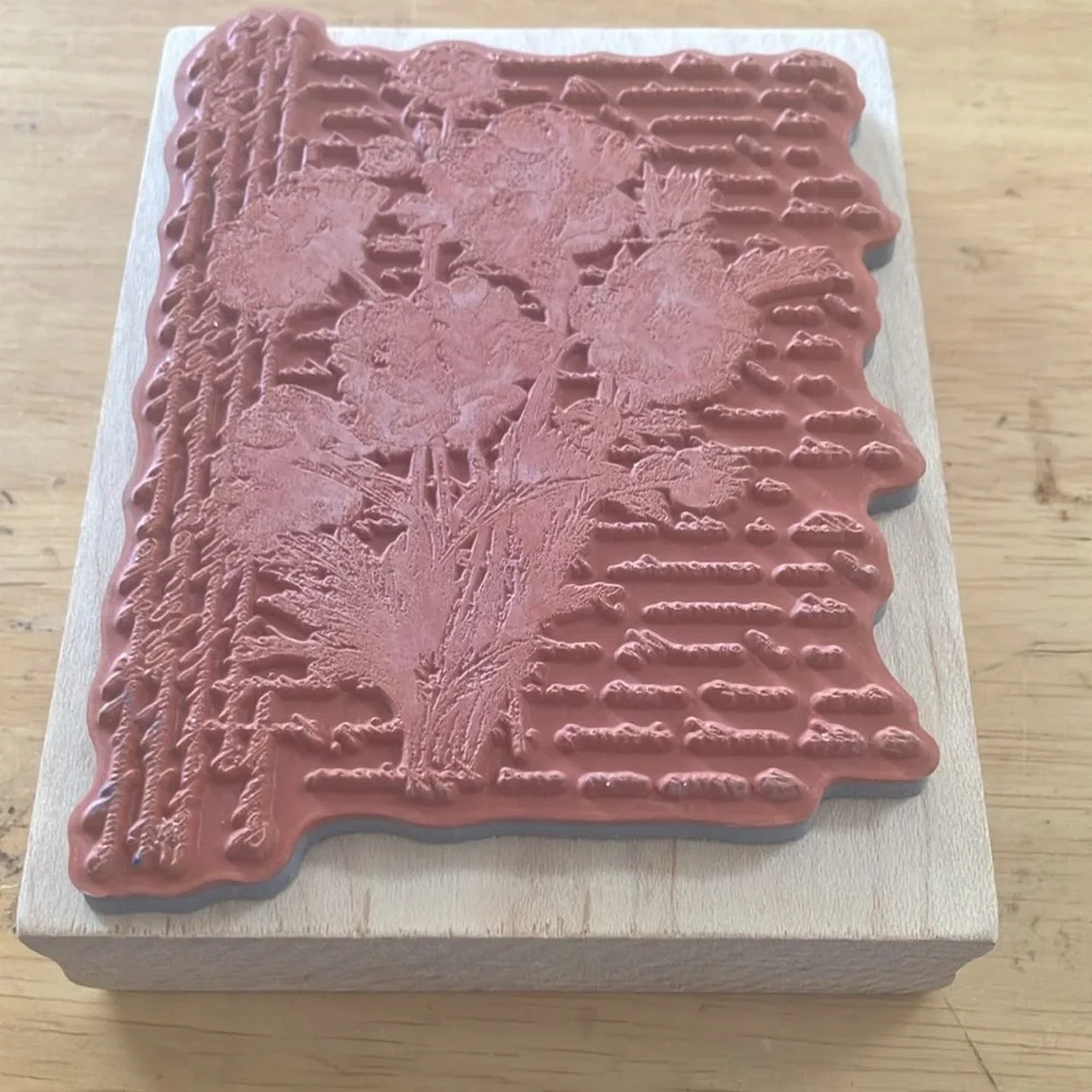 Brand new Floral Script Stamp